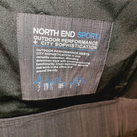 North End Sport skyscraper mens grey light weight athletic full zip jacket Sz L - Picture 7 of 8